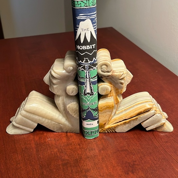 Marble Bookends Aztec Mayan - Picture 1 of 10